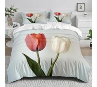 Wazylphin Funda Nordica Cama 135 Crema Blanca Verde Colcha Cama 135 Microfibra Colchasa Edredon Invierno Antiarrugas Fundas Nordicas Nórdica con Cremallera+2 Funda Almohada 50x75cm