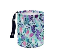 Wazylphin Papelera Coche Agua Verde Púrpura Accesorios Coche Plegable Papelera Baño Universal Cubo de Basura Cocina Basurero Cocina Prueba de Fugas Car Trash Bin Contenedor Basura 15x18.5cm/3 Pcs