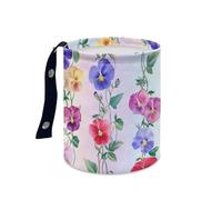 Wazylphin Papelera Coche Amarillo Azul Claro Accesorios Coche Plegable Papelera Baño Universal Cubo de Basura Cocina Basurero Cocina Prueba de Fugas Car Trash Bin Contenedor Basura 15x18.5cm/1 Pcs