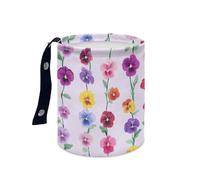 Wazylphin Papelera Coche Amarillo Limón Púrpura Accesorios Coche Plegable Papelera Baño Universal Cubo de Basura Cocina Basurero Cocina Prueba de Fugas Car Trash Bin Contenedor Basura 15x18.5cm/2 Pcs