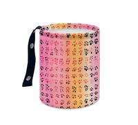 Wazylphin Papelera Coche Animal Negro Rosa Accesorios Coche Plegable Papelera Baño Universal Cubo de Basura Cocina Basurero Cocina Prueba de Fugas Car Trash Bin Contenedor Basura 15x18.5cm/1 Pcs