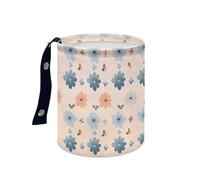 Wazylphin Papelera Coche Azul Naranja Elegante Accesorios Coche Plegable Papelera Baño Universal Cubo de Basura Cocina Basurero Cocina Prueba de Fugas Car Trash Bin Contenedor Basura 15x18.5cm/2 Pcs