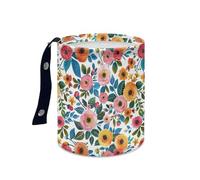 Wazylphin Papelera Coche Azul Rosa Naranja Accesorios Coche Plegable Papelera Baño Universal Cubo de Basura Cocina Basurero Cocina Prueba de Fugas Car Trash Bin Contenedor Basura 15x18.5cm/2 Pcs