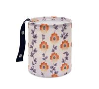 Wazylphin Papelera Coche Beige Naranja Púrpura Accesorios Coche Plegable Papelera Baño Universal Cubo de Basura Cocina Basurero Cocina Prueba de Fugas Car Trash Bin Contenedor Basura 15x18.5cm/3 Pcs