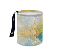 Wazylphin Papelera Coche Blanca Azul Naranja Accesorios Coche Plegable Papelera Baño Universal Cubo de Basura Cocina Basurero Cocina Prueba de Fugas Car Trash Bin Contenedor Basura 15x18.5cm/3 Pcs