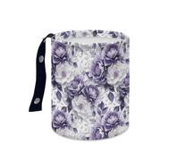 Wazylphin Papelera Coche Crema Púrpura Blanca Accesorios Coche Plegable Papelera Baño Universal Cubo de Basura Cocina Basurero Cocina Prueba de Fugas Car Trash Bin Contenedor Basura 15x18.5cm/3 Pcs