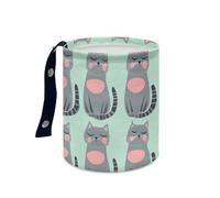 Wazylphin Papelera Coche Fruta Verde Gris Accesorios Coche Plegable Papelera Baño Universal Cubo de Basura Cocina Basurero Cocina Prueba de Fugas Car Trash Bin Contenedor Basura 15x18.5cm/1 Pcs