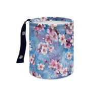 Wazylphin Papelera Coche Graffiti Azul Púrpura Accesorios Coche Plegable Papelera Baño Universal Cubo de Basura Cocina Basurero Cocina Prueba de Fugas Car Trash Bin Contenedor Basura 15x18.5cm/3 Pcs