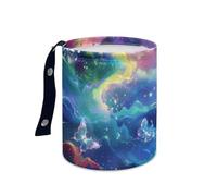 Wazylphin Papelera Coche Mariposa Azul Amarillo Accesorios Coche Plegable Papelera Baño Universal Cubo de Basura Cocina Basurero Cocina Prueba de Fugas Car Trash Bin Contenedor Basura 15x18.5cm/2 Pcs