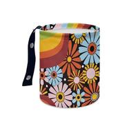 Wazylphin Papelera Coche Naranja Negro Azul Accesorios Coche Plegable Papelera Baño Universal Cubo de Basura Cocina Basurero Cocina Prueba de Fugas Car Trash Bin Contenedor Basura 15x18.5cm/1 Pcs