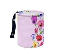 Wazylphin Papelera Coche Púrpura Verde Azul Accesorios Coche Plegable Papelera Baño Universal Cubo de Basura Cocina Basurero Cocina Prueba de Fugas Car Trash Bin Contenedor Basura 15x18.5cm/1 Pcs