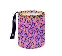 Wazylphin Papelera Coche Rosa Amarillo Azul Accesorios Coche Plegable Papelera Baño Universal Cubo de Basura Cocina Basurero Cocina Prueba de Fugas Car Trash Bin Contenedor Basura 15x18.5cm/1 Pcs