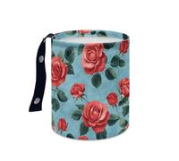 Wazylphin Papelera Coche Rosa Azul Del Cielo Accesorios Coche Plegable Papelera Baño Universal Cubo de Basura Cocina Basurero Cocina Prueba de Fugas Car Trash Bin Contenedor Basura 15x18.5cm/1 Pcs