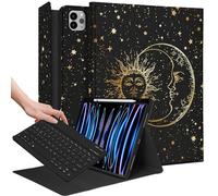 Wazzasoft Funda para iPad Air de 13 pulgadas 2024 M2, funda para iPad Pro de 12.9 pulgadas con soporte para lápiz y teclado, funda para tableta, para mujeres y niñas, bonita estética de mármol para