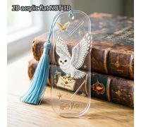 WB, 1 pieza de marcador acrílico de Harry Potter Hedwig, con impresión de definición y material acrílico premium, con patrones delicados y colores , que funciones decorativas y prácticas