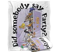 WB 100: Blanket, 152 x 127 cm Looney Tunes Friends Party Silky Touch Super Soft Throw Blanket