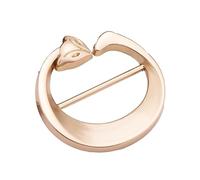 WBANGIAO Broche anudado con dobladillo de camiseta de moda para mujer, anillo de clip de chal, cierre anudado en la cintura para camisa, decoración de bufanda de seda, dorado-5