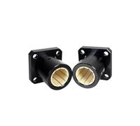 WBBAYDRFR 1 Pieza de cojinete Lineal autolubricante con Manguito Deslizante de plástico de ingeniería LMK10 LMK12 LMK16-50(Motor with Bracket,J1-LMK12 12X21X30mm)