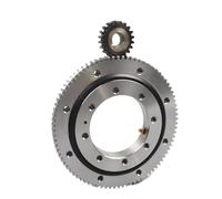 WBBAYDRFR 1PCS 011.10.180 124.5 * 244 * 36MM Soporte Giratorio de Engranaje Externo Cojinete de Plato Giratorio Módulo de rodamiento 2M Número de Engranajes 120