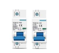 WBBAYDRFR Disyuntor MCB 1P CC 250 V 80 A 100 A 125 A for Sistema fotovoltaico, Curva C, Interruptor Principal de batería(125A)