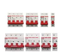 WBBAYDRFR Disyuntor Mini DZ47 de 400 V, 1-4 Polos, 3-125 A, Tipo C, MCB, Protector de Cortocircuito y sobrecarga, Montaje en riel DIN de 35 mm, Capacidad de Corte de 6 KA.(125A,2)