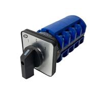 WBBAYDRFR Interruptor de Leva Giratorio multiposición LW26-63 for Montaje en riel DIN, 690 V, 63 A, 4 Polos, Interruptor conmutación Universal YMW26 LW28(0-1)
