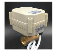 WBBAYDRFR Válvula de Bola eléctrica latón 2 vías DN10 3/8'' con Engranaje metálico, CA/CC 9-24 V, 3/7 Cables, Encendido/Apagado 5 Segundos for purificación Agua(Dn10 Npt Thread,9V TO 24V-CR703)