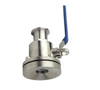 WBBAYDRFR Válvula de Fondo Tanque, Bomba, válvula Bola, Brida, SS304/SS316L, instalación rápida, 19 mm-102 mm(Ss316l,38mm)