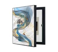 WBBML Caja De Contadores Pintura Decorativa Vertical Pintura Mural de Cajas de Distribución Eléctrica Ocultar Contador Tapa Desmontable(A,60x70cm)