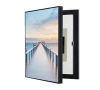 WBBML Caja De Contadores Pintura Decorativa Vertical Pintura Mural de Cajas de Distribución Eléctrica Ocultar Contador Tapa Desmontable(B,50x60cm)