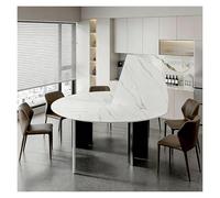 WBBML Extensión de Mesa Plegable Round Wooden Table Fácil de Limpiar Temporary Table Extension Se Puede Guardar en Armarios O Detrás de Puertas(120cm/47in)