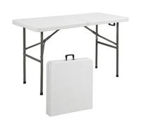 WBBML Folding Plastic Buffet Table Regulable en Altura Mesas Plegables Portatiles Mesa Exterior Terraza Fiestas Bares(122cm/48.03in)