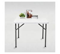 WBBML Folding Table Camping Gran Capacidad de Carga Mesa Plegable Pequeña Portable Table for Indoor and Outdoor Terrazas y Balcones(White)