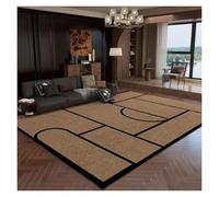 WBBML Large Indoor Carpet Fácil de Limpiar Short Pile Living Room Rug Square Area Rug Pasillos Oficinas(D,200x300cm)