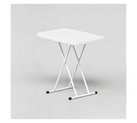WBBML Mesa Camilla Rectangular Garden Catering Table Gran Capacidad de Carga Mesa Plastico Jardin Cafeterías Tiendas de Conveniencia(White)