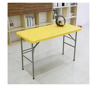 WBBML Mesa Camilla Rectangular Multipurpose Folding Table Amarillo Mesas Plegables Portatiles Patio Cocina(120cm/47.24in)