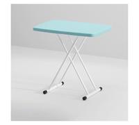 WBBML Mesa Camilla Rectangular Regulable en Altura Mesa Jardin Exterior Folding Plastic Buffet Table Ferias Banquetes(Blue)