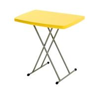 WBBML Mesa de Comedor Plegable Mesa Exterior Terraza Fácil Trasladar Folding Dining Table Oficina Provisional(Yellow)