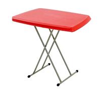 WBBML Mesa de Comedor Plegable Mesa Exterior Terraza Fácil Trasladar Folding Dining Table Oficina Provisional(Red)