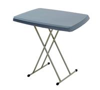 WBBML Mesa de Comedor Plegable Mesa Exterior Terraza Fácil Trasladar Folding Dining Table Oficina Provisional(Gray)