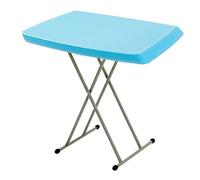 WBBML Mesa de Comedor Plegable Mesa Exterior Terraza Fácil Trasladar Folding Dining Table Oficina Provisional(Blue)