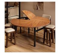 WBBML Mesa de Comedor Plegable Temporary Extension Eating Table Ahorro Espacio Mesa Redonda Zona Descanso en el Balcón(180cm/71in)