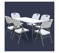 WBBML Mesa de Trabajo Plegable Folding Dining Table Ahorro de Espacio Rectangular Catering Table Balcón Barbacoa(120cm/47.24in)