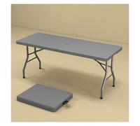 WBBML Mesa Plegable Comedor Camping Table Resistente Mesa Camilla Rectangular Fiestas Bares(Gray,240cm/94.49in)