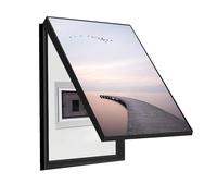 WBBML Pintura Decorativa Caja de Contadores Marco Negro Cuadro Para Tapar Cuadro Electrico Pintura Colgante Sala de Estar(C,45x55cm)