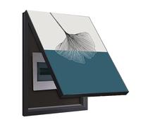 WBBML Pintura Decorativa Caja de Contadores Marco Negro Cuadro Para Tapar Cuadro Electrico Pintura Colgante Sala de Estar(A,60x70cm)