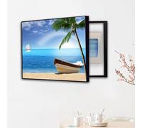 WBBML Pintura Decorativa de La Caja del Contador Múltiples Tamaños Tapa Caja Electrica Pintura Tapa Contador Luz Decorativa Multifuncional(D,45x35cm)