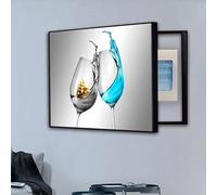 WBBML Pintura Decorativa de La Caja del Contador Múltiples Tamaños Tapa Caja Electrica Pintura Tapa Contador Luz Decorativa Multifuncional(B,60x50cm)