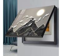 WBBML Pintura Mural de Cajas Distribución Eléctrica Arte de Pared de Caja Contadores Interior Tapa Cuadro Electrico para Salón(C,45x55cm)