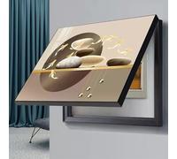 WBBML Pintura Mural de Cajas Distribución Eléctrica Arte de Pared de Caja Contadores Interior Tapa Cuadro Electrico para Salón(B,45x55cm)